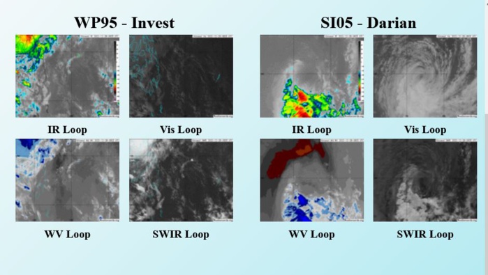 TC 05S(DARIAN) subtropical transition forecast by 48H//Invest 95W//3 week GTHO maps//10day ECMWF storm tracks//2809utc TC 05S(DARIAN) subtropical transition forecast by 48H//Invest 95W//3 week GTHO maps//10day ECMWF storm tracks//2809utc