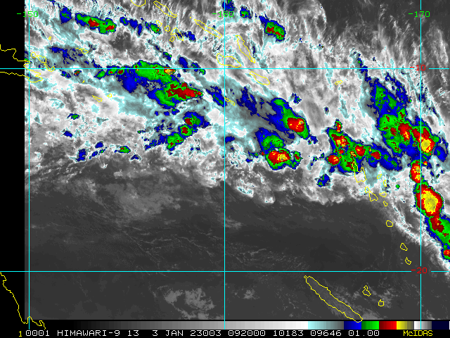 Rain-bearing over-land remnants of 06S(ELLIE): up-graded// Invest92P// 0309utc