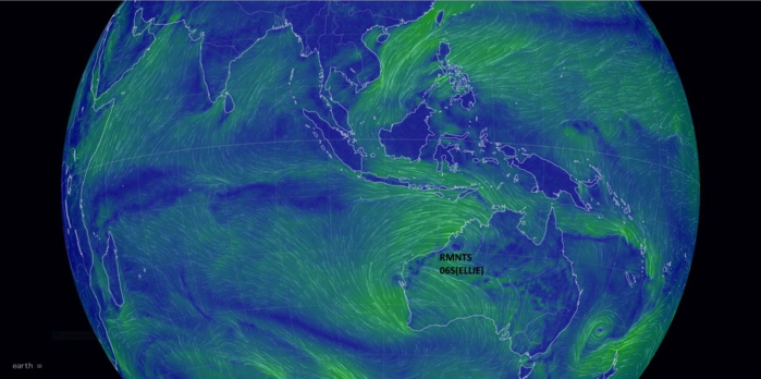 Rain-bearing over-land remnants of 06S(ELLIE): up-graded// Invest92P// 0309utc Rain-bearing over-land remnants of 06S(ELLIE): up-graded// Invest92P// 0309utc