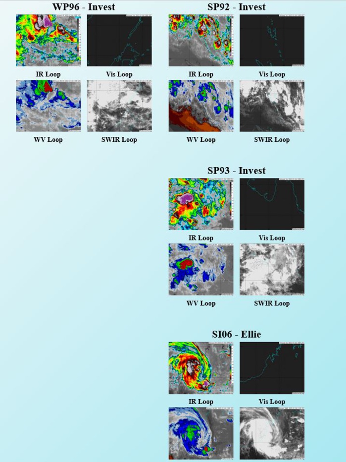 Over-land 06S(ELLIE): severe flooding over parts of Western Australia //Invest 96W//Invest 92P//Invest 93P// 0409utc Over-land 06S(ELLIE): severe flooding over parts of Western Australia //Invest 96W//Invest 92P//Invest 93P// 0409utc