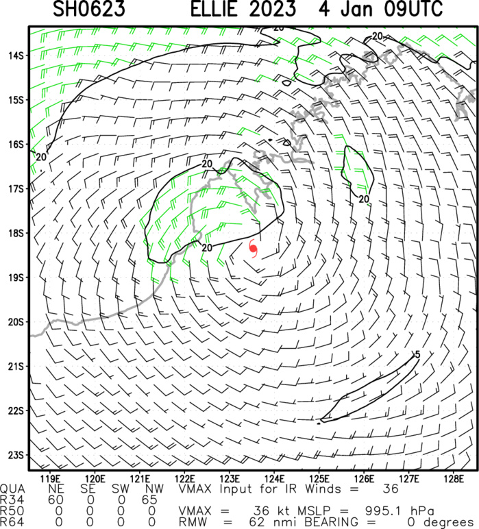 Over-land 06S(ELLIE): severe flooding over parts of Western Australia //Invest 96W//Invest 92P//Invest 93P// 0409utc