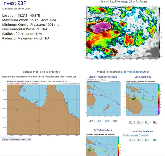 Over-land 06S(ELLIE): severe flooding over parts of Western Australia //Invest 96W//Invest 92P//Invest 93P// 0409utc