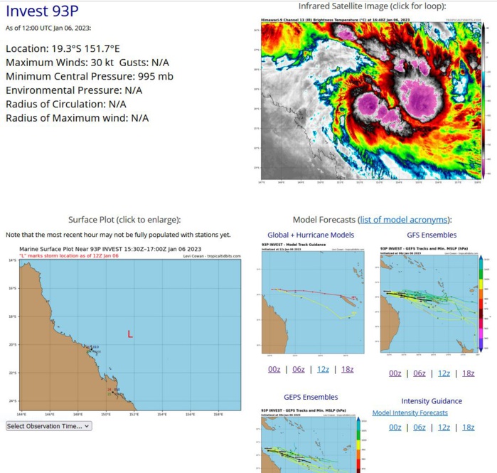 Invest 93P//Invest 94P//06S(ELLIE) over-land remnants//Invest 96W// GTHO maps up to 3 weeks//10 day Ecmwf storm tracks//0615utc