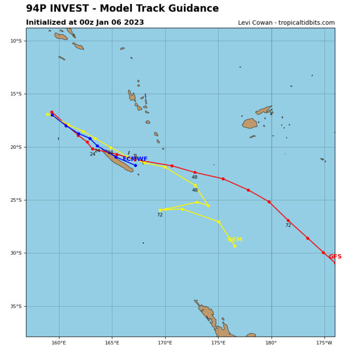 Invest 93P//Invest 94P//06S(ELLIE) over-land remnants//Invest 96W// GTHO maps up to 3 weeks//10 day Ecmwf storm tracks//0615utc