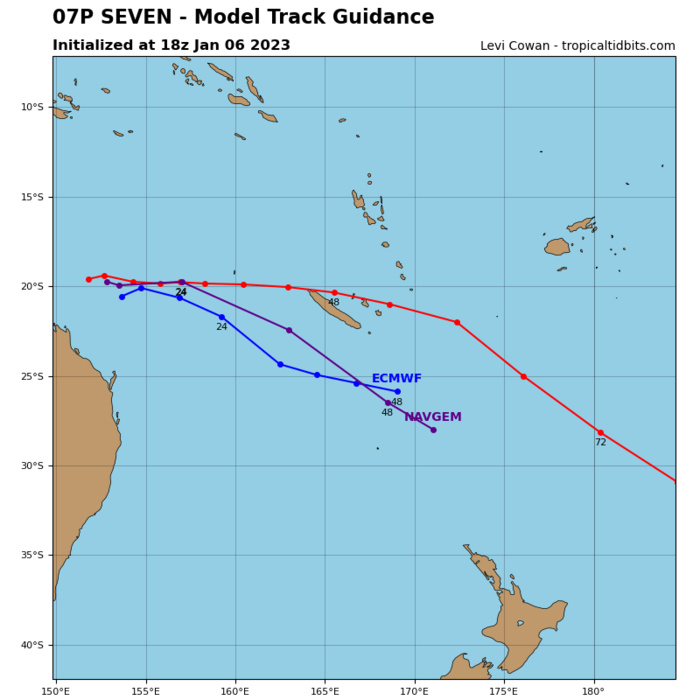 TC 07P on the map,subtropical transition forecast by 48h//Invest 95P//0706utc