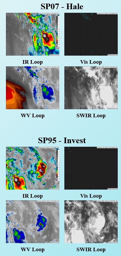 TC 07P(HALE) now subtropical//Invest 95P on the map// 10 Day ECMWF storm tracks// 0809utc