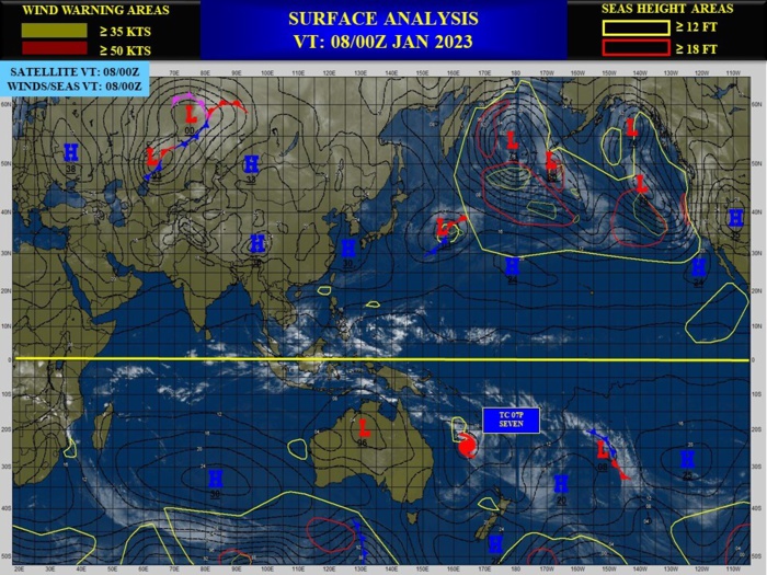 TC 07P(HALE) now subtropical//Invest 95P on the map// 10 Day ECMWF storm tracks// 0809utc