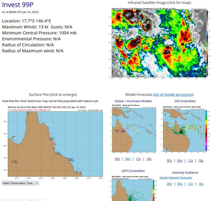 Invest 97W//Invest 96S and Invest 90S//Invest 99P and Invest 98P// 10 day ECMWF storm tracks// 1406utc, 1930utc update