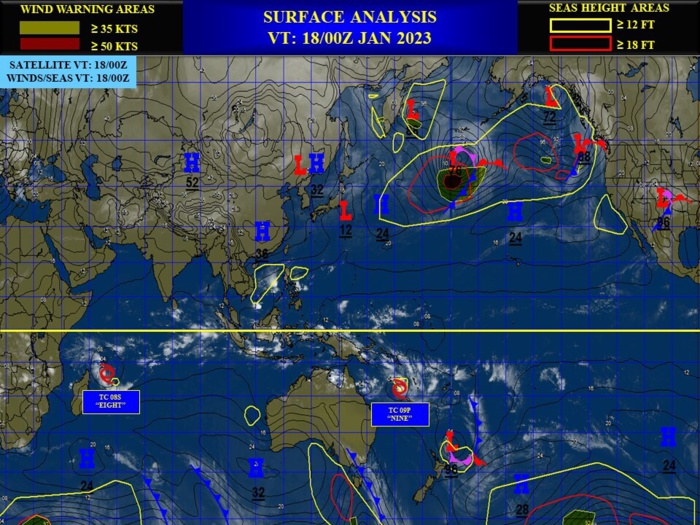 TC 08S intensifying,rapidly moving towards MADA//TC 09P intensifying// Invest 90S//Invest 92P//3 week GTHO maps// 1803utc