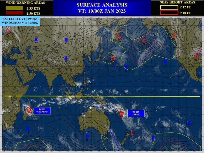 TC 08S(CHENESO): just below Typhoon intensity,forecast landfall near Sambava//TC 09P(IRENE) peaked// Invest 92P: TCFA// 1903utc