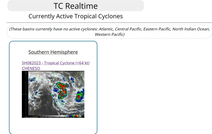 TC 08S(CHENESO) forecast to reach Typhoon intensity by 36h over the warm MOZ Channel//2403utc