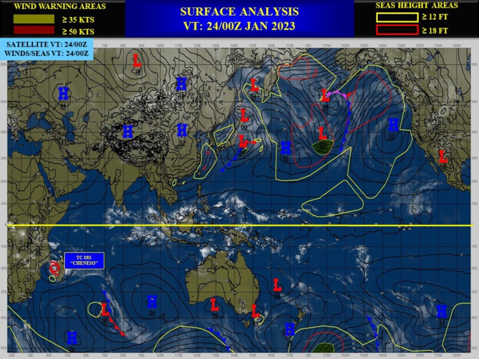 TC 08S(CHENESO) forecast to reach Typhoon intensity by 36h over the warm MOZ Channel//2403utc