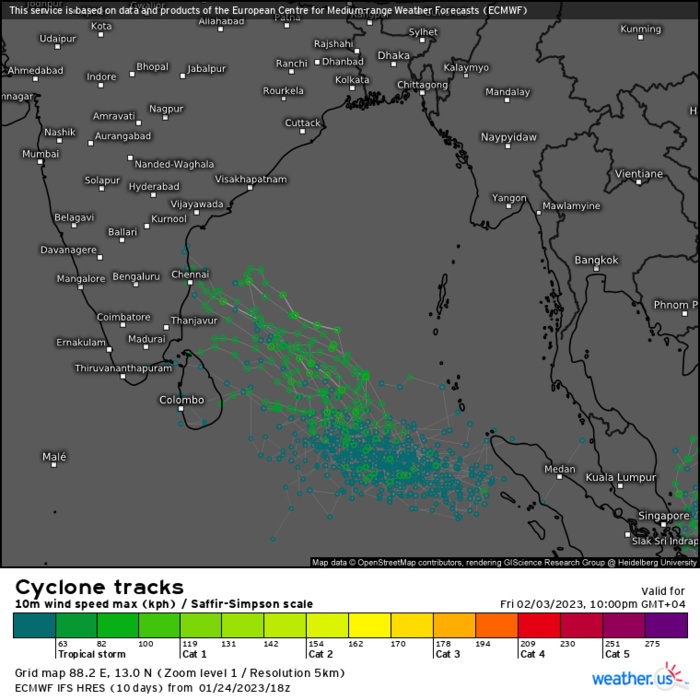 TC 08S(CHENESO): +35knots/24h, forecast to peak at CAT 3 US by 72h// Invest 90B//GTHO maps// 2503utc