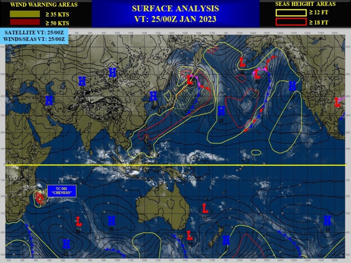 TC 08S(CHENESO): +35knots/24h, forecast to peak at CAT 3 US by 72h// Invest 90B//GTHO maps// 2503utc
