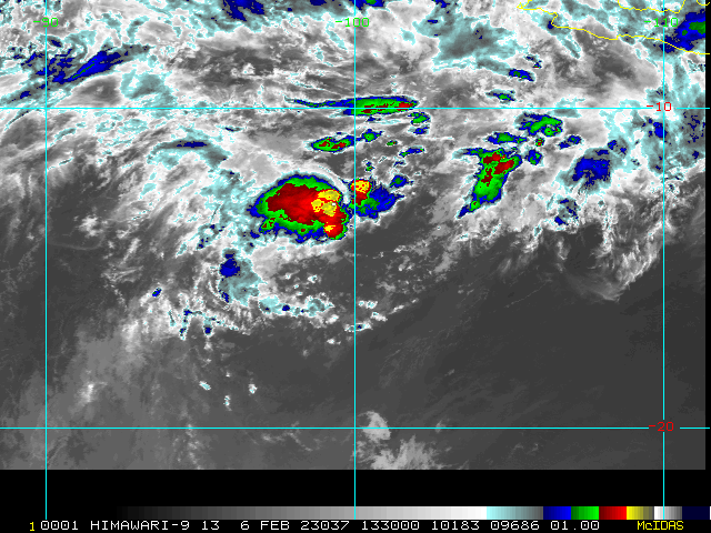 ANIMATED MULTISPECTRAL SATELLITE IMAGERY (MSI) AND A 051903Z AMSR-2  MICROWAVE PASS SHOWS DEEP CONVECTION WRAPPING INTO A PARTIALLY  EXPOSED AND RAPIDLY CONSOLIDATING LOW LEVEL CIRCULATION CENTER  (LLCC).