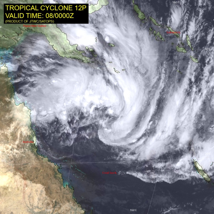 SATELLITE ANALYSIS, INITIAL POSITION AND INTENSITY DISCUSSION: ANIMATED MULTISPECTRAL SATELLITE IMAGERY (MSI) DEPICTS A BROAD CONSOLIDATING SYSTEM WITH FRAGMENTED FORMATIVE BANDS TRAILING FROM THE NORTHWEST THROUGH EAST AND A PARTLY EXPOSED LOW LEVEL CIRCULATION (LLC). THE INITIAL POSITION IS PLACED WITH HIGH CONFIDENCE BASED ON THE LLC FEATURE IN THE MSI LOOP. THE INITIAL INTENSITY IS ALSO PLACED WITH HIGH CONFIDENCE BASED ON CLOSELY-CLUSTERED DVORAK FIXES FROM PGTW, ABRF AND KNES. ANALYSIS INDICATES A FAVORABLE ENVIRONMENT WITH WARM SSTS, LOW VWS AND STRONG EQUATORWARD OUTFLOW ALOFT.