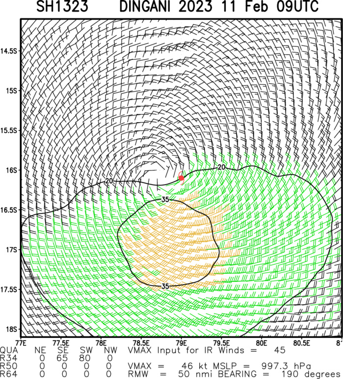 TC 13S(DINGANI) to peak at 70knots/CAT 1 US by 36h//TC 11S(FREDDY) to reach CAT 3 US by 36h//12P(GABRIELLE) subtropical//1109utc
