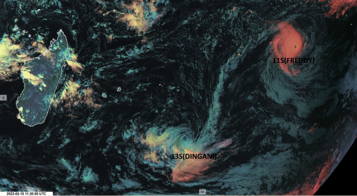 TC 11S(FREDDY): Super Typhoon intensity//TC 13S(DINGANI) weakening//Invest 91P//Invest 99W//10 day GTHO maps//15/15utc