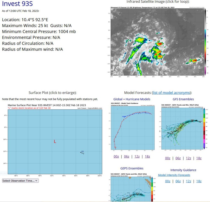 TC 11S(FREDDY) to re-intensify at CAT 4 US approaching the Mascarenes//Invest 99W up-graded//Invest 92S//Invest 93S//1815utc update
