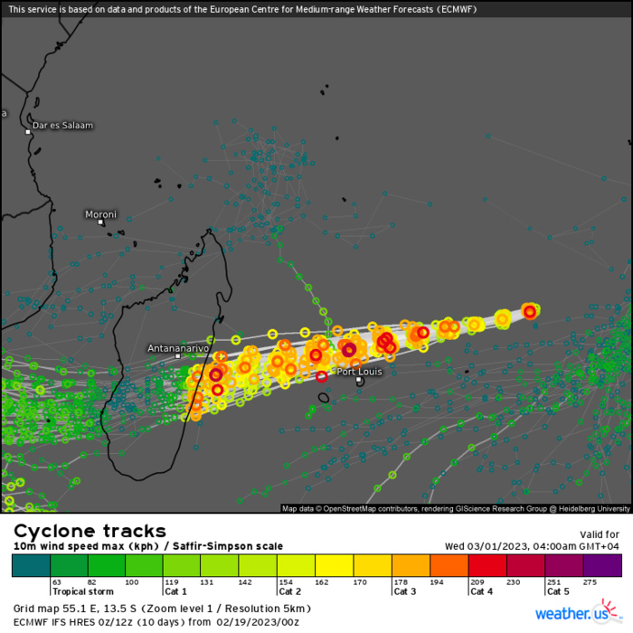 TC 11S(FREDDY) Super Typhoon again rapidly approaching Mauritius & Réunion islands//Invest 99W//Invest 92S//Invest 93S//1903utc update