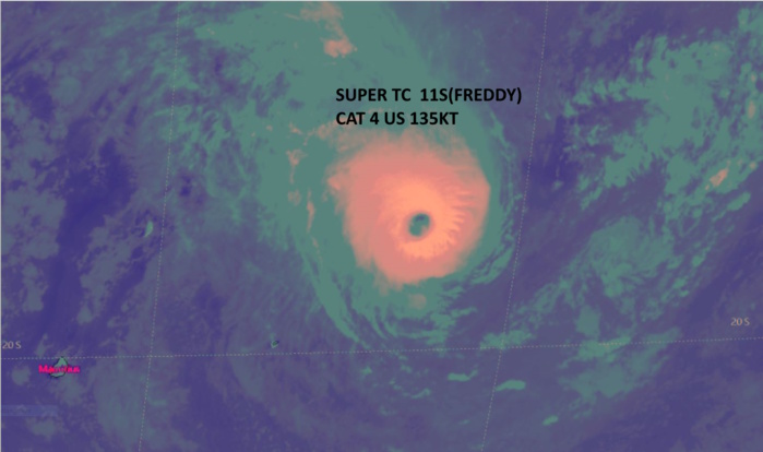 TC 11S(FREDDY) Super Typhoon again rapidly approaching Mauritius & Réunion islands//Invest 99W//Invest 92S//Invest 93S//1903utc update