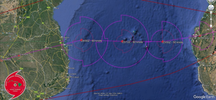 TC 11S(FREDDY) soon over the MOZ Channel with 5th intensity peak& landfall near Vilankulos after 48h//Invest 93S TCFA//Invest 94P//2203utc