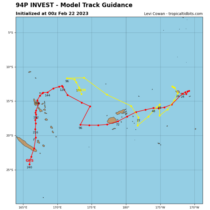 TC 11S(FREDDY) soon over the MOZ Channel with 5th intensity peak& landfall near Vilankulos after 48h//Invest 93S TCFA//Invest 94P//2203utc