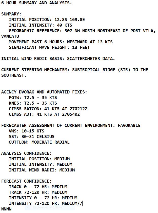 TC 15P(JUDY) intensifying to CAT 1 US by 24h approaching Port Vila//TC 14S(ENALA) surviving//TC 11S(FREDDY)over-land remnants//2709utc