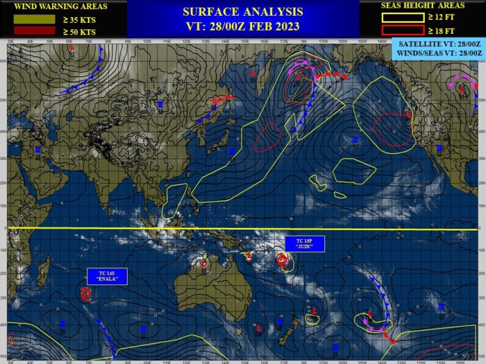 TC 15P(JUDY) CAT 1 US intensifying and bearing down on Port Vila//TC 14S(ENALA)//Invest 96P//TC 11S(FREDDY) remnants//2809utc