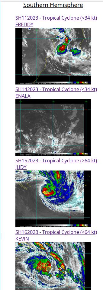 TC 16P(KEVIN) forecast to mimic the track of TC 15P(JUDY), Port Vila under potential threat once again// 0203utc