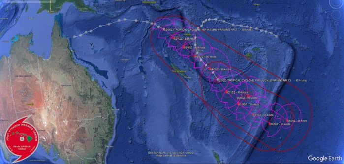 TC 16P(KEVIN) forecast to mimic the track of TC 15P(JUDY), Port Vila under potential threat once again// 0203utc