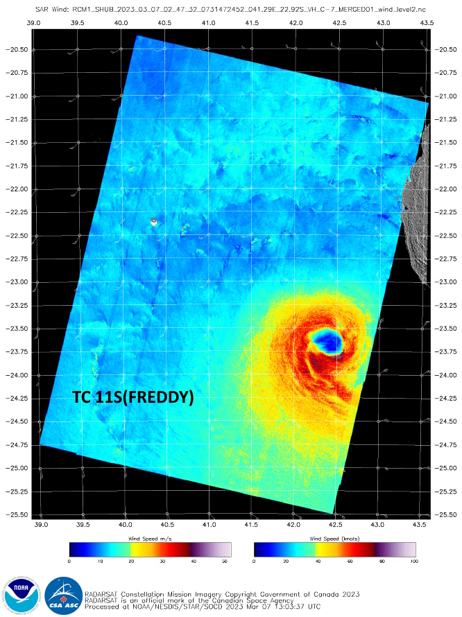 13 days later: CAT 2 US TC 11S(FREDDY) back to Typhoon intensity still intensifying//SS 16P(KEVIN)//Invest 97P//0715utc