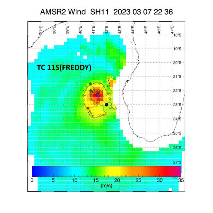 TC 11S(FREDDY) analysed at CAT 3 US// Invest 97P// 3 week GTHO maps// 0803utc TC 11S(FREDDY) analysed at CAT 3 US// Invest 97P// 3 week GTHO maps// 0803utc