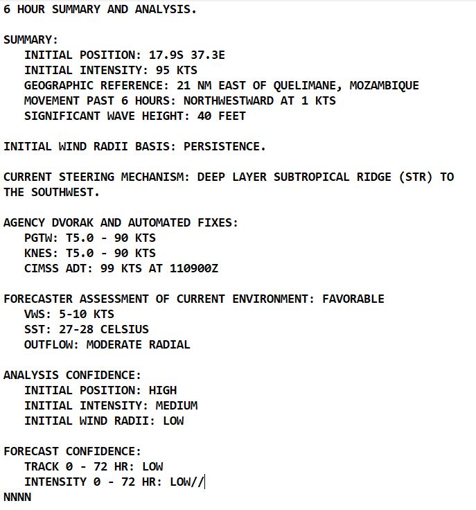 CAT 2 US 11S(FREDDY)immediate landfall near Quelimane tracking toward MALAWI forecast clockwise u-turn by 48h//Invest 99P: TCFA re-issued//1115utc 