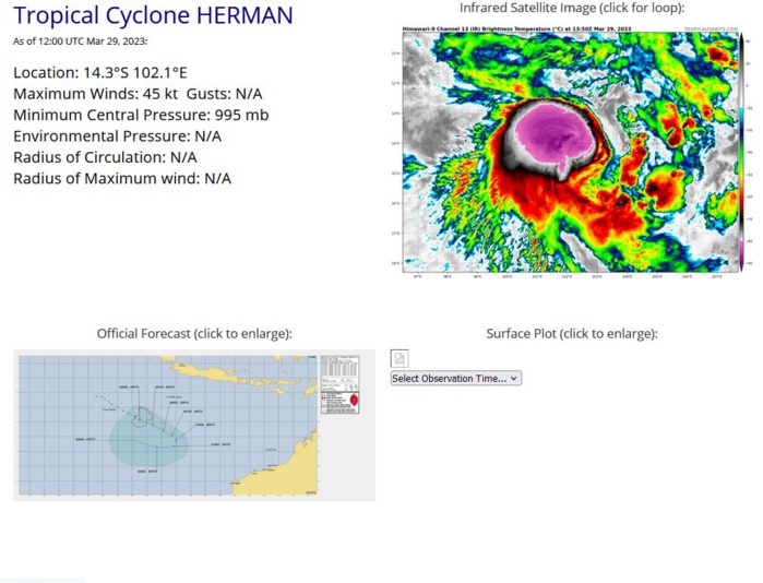 TC 17S(HERMAN) forecast to peak within 24hours// 3 week GTHO maps// 2915utc