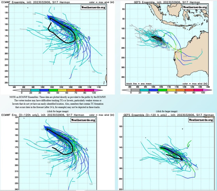 TC 17S(HERMAN) forecast to peak within 24hours// 3 week GTHO maps// 2915utc