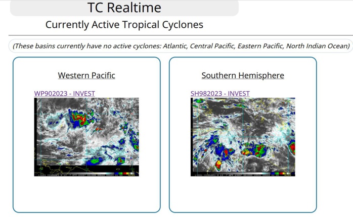 Philippine Sea: Invest 90W// South Indian: Invest 98S up-graded and set to intensify after 96h// 0706utc