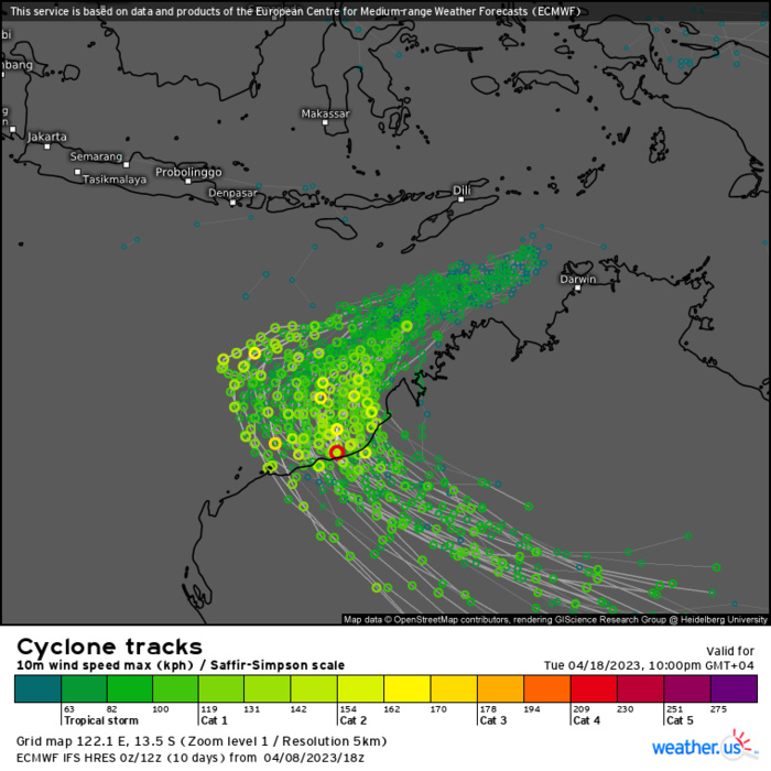 TC 18S forecast to peak as a powerful CAT 4 US in 96h just before landfall East of Port Hedland//Invest 90W up-graded// 0906utc TC 18S forecast to peak as a powerful CAT 4 US in 96h just before landfall East of Port Hedland//Invest 90W up-graded// 0906utc