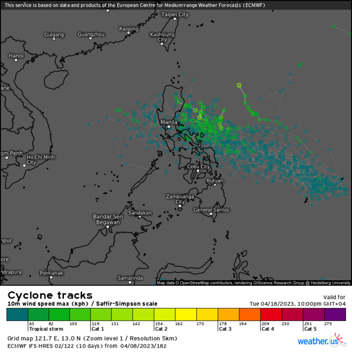 GLOBAL MODELS ARE IN AGREEMENT THAT 90W WILL GRADUALLY DEVELOP AS IT  TRACKS WEST-NORTHWESTWARD TOWARD THE PHILIPPINES.