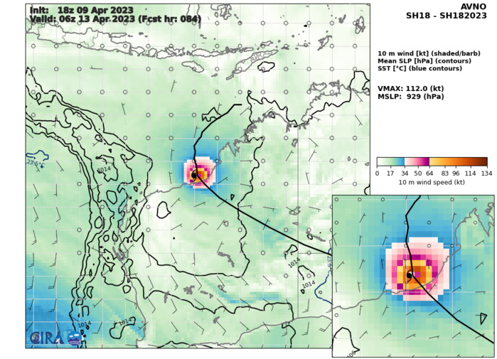 90W gradually developing approaching the Philippines //TC 18S forecast to be a powerful CAT 4 US by 72h and landfall East of Pardoo//1003utc