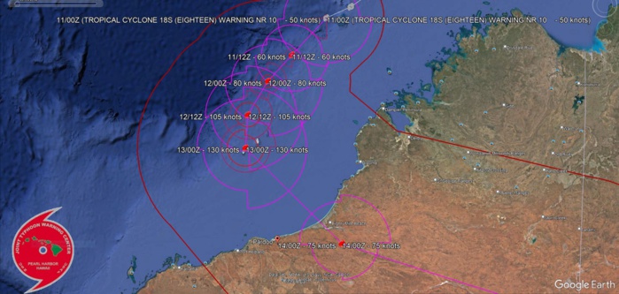 Invest 90W TCFA re-issued// TC 18S rapid intensification forecast next 48h up CAT 4 US//Invest 91W//1106utc