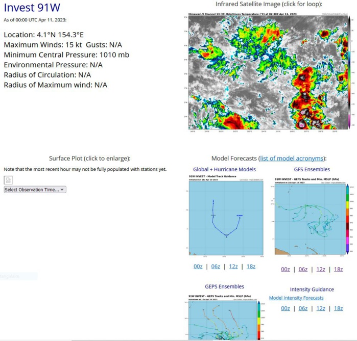 Invest 90W TCFA re-issued// TC 18S rapid intensification forecast next 48h up CAT 4 US//Invest 91W//1106utc