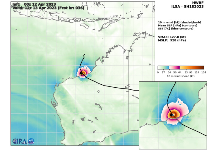 TC 18S(ILSA) set to peak at CAT 4 US by 36h landfall shortly after//Invest 90W cancelled TCFA//Invest 91W//3 Week GTHO maps//1209utc 