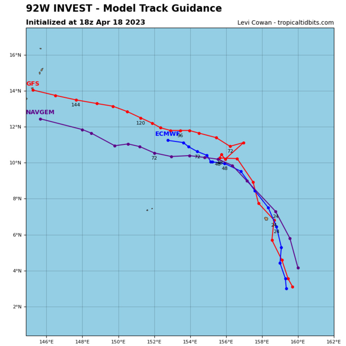 Tropical Cyclone Formation Alert for Invest 92W// 3 week GTHO maps// 1903utc