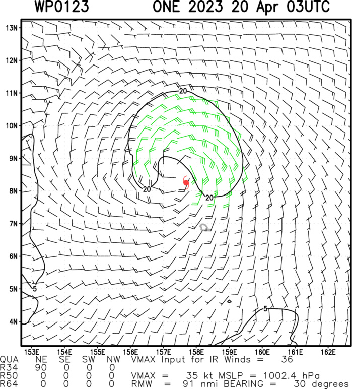 TS 01W relocated and peaking within 24 hours// 2003utc