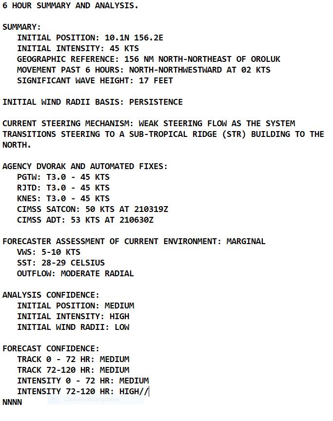 TS 01W(SANVU) currently peaking is forecast to be torn apart by 96h due to high vertical wind shear//Invest 93W//2109utc