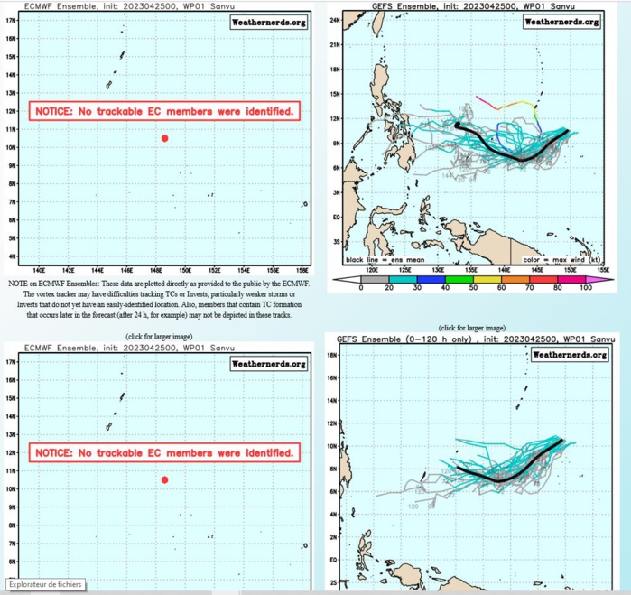 GLOBAL  MODELS ARE IN AGREEMENT THAT THE SYSTEM WILL HAVE NO SIGNIFICANT  DEVELOPMENT AS IT TRACKS GENERALLY WESTWARD OVER THE NEXT 24-48 HOURS.