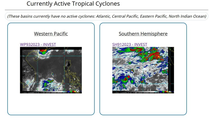 Invest 93W// Invest 95S// 0706utc