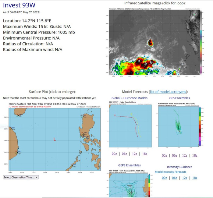 THE AREA OF CONVECTION (INVEST 93W) PREVIOUSLY LOCATED NEAR  11.1N 116.8E HAS DISSIPATED AND IS NO LONGER SUSPECT FOR THE  DEVELOPMENT OF A SIGNIFICANT TROPICAL CYCLONE IN THE NEXT 24 HOURS.