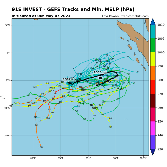 Invest 93W// Invest 95S// 0706utc
